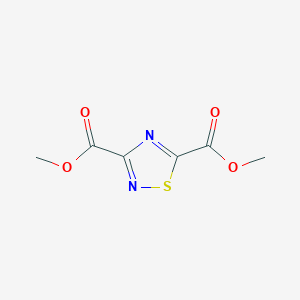 molecular formula C6H6N2O4S B15442672 Dimethyl 1,2,4-thiadiazole-3,5-dicarboxylate CAS No. 72234-56-1