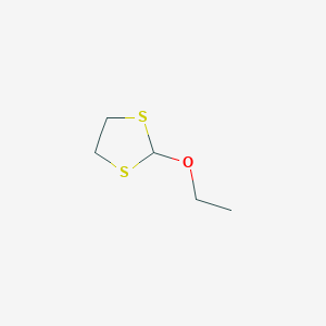molecular formula C5H10OS2 B15442688 2-Ethoxy-1,3-dithiolane CAS No. 65225-59-4