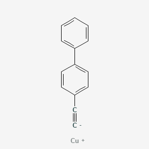 molecular formula C14H9Cu B15442721 copper(1+);1-ethynyl-4-phenylbenzene CAS No. 66411-68-5