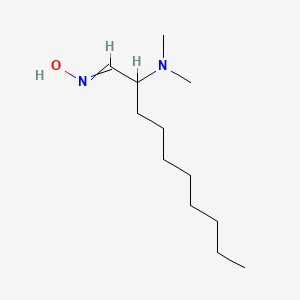 molecular formula C12H26N2O B15442724 N-[2-(Dimethylamino)decylidene]hydroxylamine CAS No. 66091-53-0