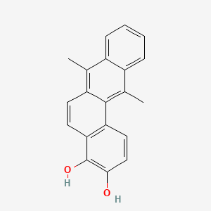 molecular formula C20H16O2 B15442784 BENZ(a)ANTHRACENE-3,4-DIOL, 7,12-DIMETHYL- CAS No. 71964-72-2