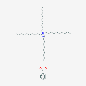 molecular formula C47H89NO2 B15442811 N,N,N-Tris(decyl)decan-1-aminium benzoate CAS No. 66376-41-8