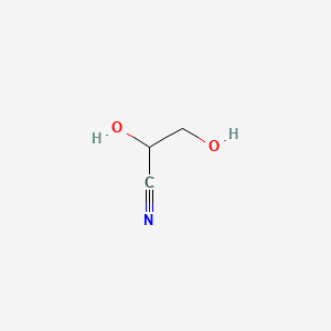 molecular formula C3H5NO2 B15442846 2,3-Dihydroxypropanenitrile CAS No. 69470-43-5