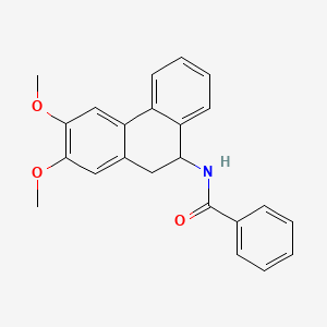 molecular formula C23H21NO3 B15442864 N-(2,3-Dimethoxy-9,10-dihydrophenanthren-9-YL)benzamide CAS No. 65647-09-8