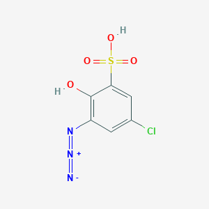 molecular formula C6H4ClN3O4S B15442890 3-Azido-5-chloro-2-hydroxybenzene-1-sulfonic acid CAS No. 65245-24-1