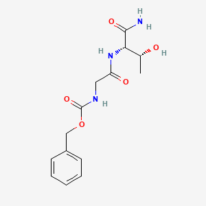 molecular formula C14H19N3O5 B15442899 N-[(Benzyloxy)carbonyl]glycyl-L-threoninamide CAS No. 65420-37-3