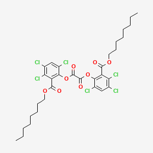 molecular formula C32H36Cl6O8 B15442911 Bis{3,4,6-trichloro-2-[(octyloxy)carbonyl]phenyl} ethanedioate CAS No. 71527-74-7
