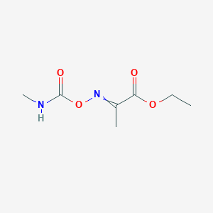 molecular formula C7H12N2O4 B15442931 Ethyl 2-{[(methylcarbamoyl)oxy]imino}propanoate CAS No. 71063-99-5