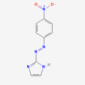 molecular formula C9H7N5O2 B15442941 2-[(E)-(4-nitrophenyl)diazenyl]-1H-imidazole CAS No. 72908-90-8