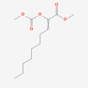 molecular formula C13H22O5 B15442992 Methyl 2-[(methoxycarbonyl)oxy]dec-2-enoate CAS No. 66150-51-4