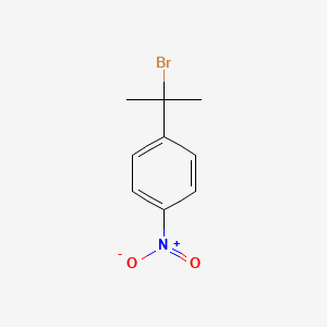 molecular formula C9H10BrNO2 B15443016 Benzene, 1-(1-bromo-1-methylethyl)-4-nitro- CAS No. 70951-50-7