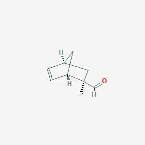 molecular formula C9H12O B15443042 Bicyclo[2.2.1]hept-5-ene-2-carboxaldehyde, 2-methyl-, (1S,2R,4S)- CAS No. 72203-36-2