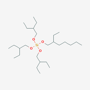 molecular formula C27H58O4Si B15443090 Tris(2-ethylbutyl) 2-ethylheptyl orthosilicate CAS No. 6952-24-5
