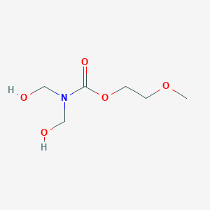 molecular formula C6H13NO5 B154431 2-Methoxyethyl bis(hydroxymethyl)carbamate CAS No. 10143-22-3