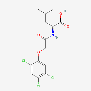 molecular formula C14H16Cl3NO4 B15443126 N-((2,4,5-Trichlorophenoxy)acetyl)-L-leucine CAS No. 66789-78-4
