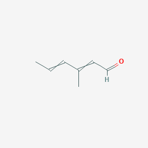 molecular formula C7H10O B15443131 3-Methylhexa-2,4-dienal CAS No. 69793-56-2