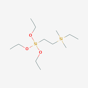 molecular formula C12H30O3Si2 B15443142 Ethyl(dimethyl)[2-(triethoxysilyl)ethyl]silane CAS No. 66311-07-7