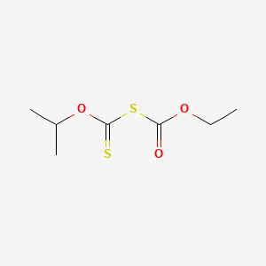 molecular formula C7H12O3S2 B15443155 Thiodicarbonic acid ((HO)C(O)SC(S)(OH)), 1-ethyl 3-(1-methylethyl) ester CAS No. 67969-80-6