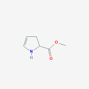 molecular formula C6H9NO2 B15443177 methyl 2,3-dihydro-1H-pyrrole-2-carboxylate CAS No. 69810-51-1