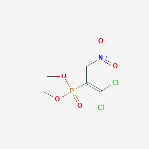 molecular formula C5H8Cl2NO5P B15443207 Dimethyl (1,1-dichloro-3-nitroprop-1-en-2-yl)phosphonate CAS No. 65683-44-5