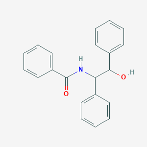 molecular formula C21H19NO2 B15443219 N-(2-Hydroxy-1,2-diphenylethyl)benzamide CAS No. 66166-17-4