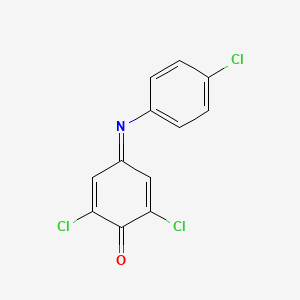 molecular formula C12H6Cl3NO B15443220 2,6-Dichloro-4-[(4-chlorophenyl)imino]cyclohexa-2,5-dien-1-one CAS No. 68374-99-2