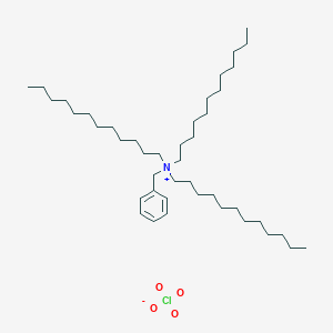 molecular formula C43H82ClNO4 B15443246 N-Benzyl-N,N-didodecyldodecan-1-aminium perchlorate CAS No. 65115-03-9