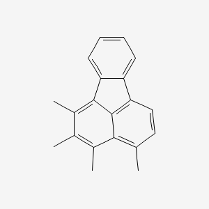 molecular formula C20H18 B15443273 1,2,3,4-Tetramethylfluoranthene CAS No. 71277-99-1