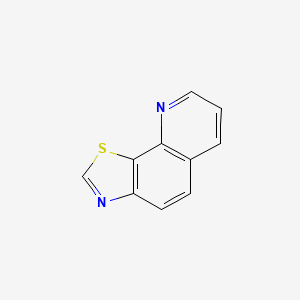 molecular formula C10H6N2S B15443345 [1,3]Thiazolo[4,5-H]quinoline CAS No. 65423-99-6