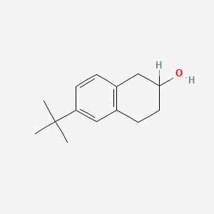 molecular formula C14H20O B15443413 2-Naphthalenol, 6-(1,1-dimethylethyl)-1,2,3,4-tetrahydro- CAS No. 68797-71-7