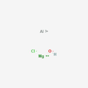 molecular formula AlClHMgO+3 B15443485 Aluminum magnesium chloride hydroxide CAS No. 66172-65-4