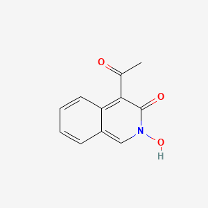 molecular formula C11H9NO3 B15443499 4-Acetyl-2-hydroxyisoquinolin-3-one CAS No. 65417-65-4