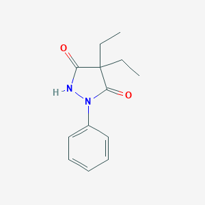 molecular formula C13H16N2O2 B154435 4,4-Diethyl-1-phenyl-3,5-pyrazolidinedione CAS No. 1732-61-2