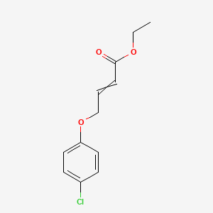 molecular formula C12H13ClO3 B15443619 Ethyl 4-(4-chlorophenoxy)but-2-enoate CAS No. 64899-51-0