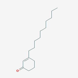 molecular formula C16H28O B15443926 2-Cyclohexen-1-one, 3-decyl- CAS No. 64135-24-6