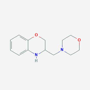 molecular formula C13H18N2O2 B154440 3,4-二氢-3-[(4-吗啉基)甲基]-2H-1,4-苯并噁嗪 CAS No. 131513-35-4