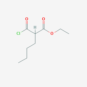 molecular formula C9H15ClO3 B15444259 Ethyl 2-(chlorocarbonyl)hexanoate CAS No. 66181-56-4
