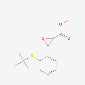 molecular formula C15H20O3S B15444266 Ethyl 3-[2-(tert-butylsulfanyl)phenyl]oxirane-2-carboxylate CAS No. 65924-67-6