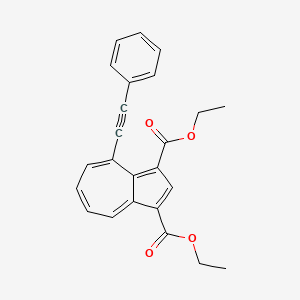 molecular formula C24H20O4 B15444344 Diethyl 4-(phenylethynyl)azulene-1,3-dicarboxylate CAS No. 63965-64-0