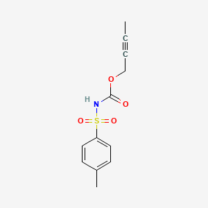 molecular formula C12H13NO4S B15445064 But-2-yn-1-yl (4-methylbenzene-1-sulfonyl)carbamate CAS No. 63132-71-8