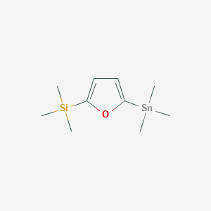 molecular formula C10H20OSiSn B15445078 Trimethyl[5-(trimethylstannyl)furan-2-yl]silane CAS No. 63075-79-6