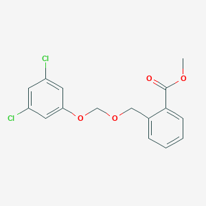 molecular formula C16H14Cl2O4 B15445094 Methyl 2-{[(3,5-dichlorophenoxy)methoxy]methyl}benzoate CAS No. 64974-21-6