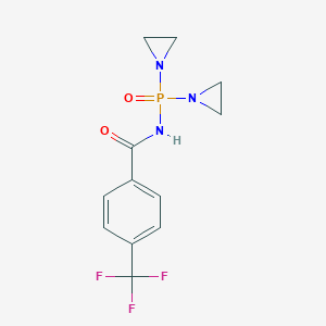 molecular formula C12H13F3N3O2P B154451 N-(Bis(1-aziridinyl)phosphinyl)-p-trifluoromethylbenzamide CAS No. 1766-62-7