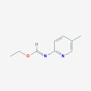 molecular formula C9H12N2O B15445176 Ethyl (5-methylpyridin-2-yl)methanimidate CAS No. 65258-06-2
