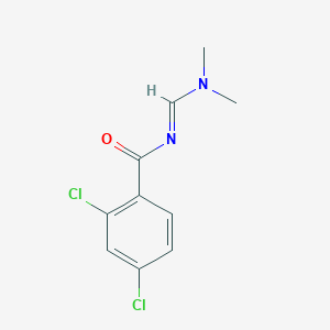molecular formula C10H10Cl2N2O B15445186 Benzamide, 2,4-dichloro-N-[(dimethylamino)methylene]- CAS No. 65675-97-0
