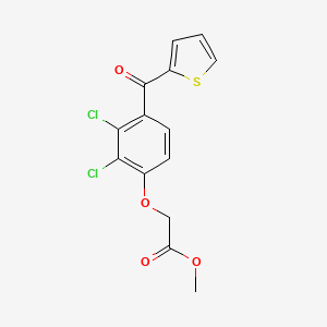 molecular formula C14H10Cl2O4S B15445202 Methyl [2,3-dichloro-4-(thiophene-2-carbonyl)phenoxy]acetate CAS No. 65222-37-9