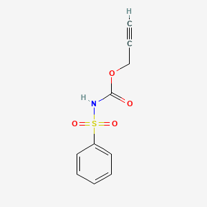 molecular formula C10H9NO4S B15445320 Prop-2-yn-1-yl (benzenesulfonyl)carbamate CAS No. 63924-50-5