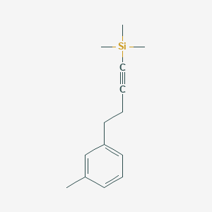 molecular formula C14H20Si B15445358 Trimethyl[4-(3-methylphenyl)but-1-yn-1-yl]silane CAS No. 63263-82-1