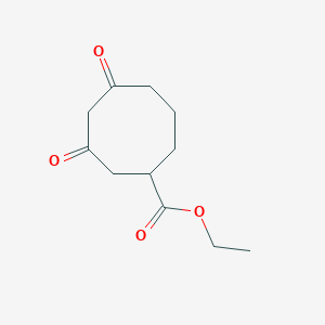 molecular formula C11H16O4 B15445379 Ethyl 3,5-dioxocyclooctane-1-carboxylate CAS No. 65611-72-5