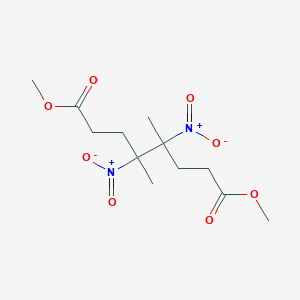 molecular formula C12H20N2O8 B15445454 Dimethyl 4,5-dimethyl-4,5-dinitrooctanedioate CAS No. 63818-08-6
